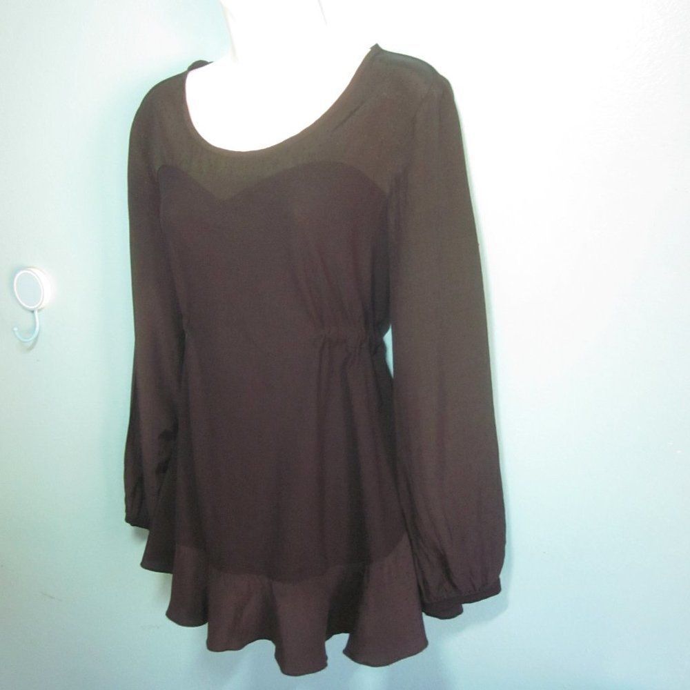 Cannisse Paris Womens Black Top Size 2 (US 6 / 8)
